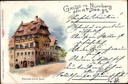 Lithographie Nürnberg In Mittelfranken, Albrecht Dürer Haus - Otros