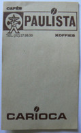 4 Feuilles De Carnet De Commande De Serveur, Cafés PAULISTA, Carioca, TB. - Supplies And Equipment