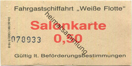 Deutschland - Fahrgastschiffahrt Weisse Flotte - Salonkarte 0,50 - Fahrschein - Europa
