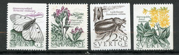 Suède, Yvert 1406/1409**, Scott 1623/1626**, MNH - Nuevos