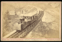 CABINET CARD - Rigi Bahn (Railway), Männedorf, Zürich, Suisse, Switzerland - Antiche (ante 1900)