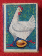 CAJA DE CERILLAS FÓSFOROS MATCHBOX BOÎTE D'ALLUMETTES SEITA LA GALLINA DE LOS HUEVOS DE ORO LA POULE AUX OEUFS D'OR EGGS - Matchboxes