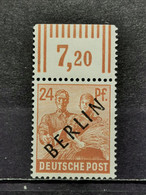 Berlin Walzendruck Mi-Nr. 9 Dgz Postfrisch Geprüft BPP Oberrand € - Ungebraucht