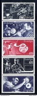 SWEDEN 1972 Swedish Glass Set In Strip MNH / **.  Michel 746-50 - Nuovi