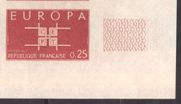 Superbe Coin De Feuille 0,25 F Europa YT 1396 De 1963 Sans Trace Charnière - Ongetand