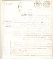 PAPIER TIMBRE A L'EXTRAORDINAIRE - Tarif De 1827 - Steuermarken