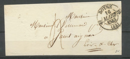 1845 Lettre CAD Type 12 BOYNE (43) LOIRET NON REFERENCE CHEVALIER H2613 - 1801-1848: Precursors XIX