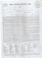 PAPIER TIMBRE A L'EXTRAORDINAIRE - Tarif De 1854 - Steuermarken