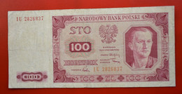 Banknotes POLAND 100 Złotych 1948 VF Narodowy Bank Polski Sto Zlotych - Pologne