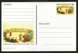 TURKEY 1999 PS / Postcard - Ottoman Empire's 700th Year; Janissary Band; Apr.12, #AN 310. - Enteros Postales