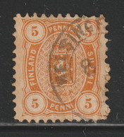 Finland - 1875 - Rare - Perf. 11 - ( Coat Of Arms- 5p ) - Used - As Scan - Used Stamps