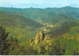 07 - Saint Martin De Valamas - Ruines Du Château De Rochebonne - Au Fond, Saint Martin De Valamas - Vue Aérienne - Saint Martin De Valamas