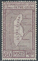 1926 OLTRE GIUBA ANNESSIONE 60 CENT MNH ** - P19-6 - Oltre Giuba