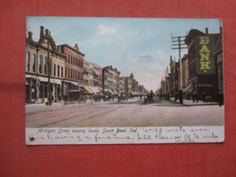 Michigan Street.  Punch Hole Bottom Left.    South Bend  Indiana > South Bend     .      Ref  5253 - South Bend