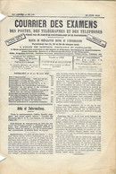 Courrier Des Examens Des Postes Manuel De Préparation Fonctionnaires Professeurs - N°18 Du 30 Juin1919 - - Historical Documents