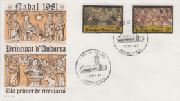 Enveloppe  FDC  1er  Jour   ANDORRE    Noël   1981 - Sonstige & Ohne Zuordnung