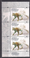 POLAND 2021 EUROPE - LYNX STRIP Of 3 MNH - Unused Stamps