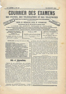 Courrier Des Examens Des Postes Manuel De Préparation Fonctionnaires Professeurs - N°19 Du 10 Juillet 1919 - - Historical Documents