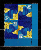 POLAND 2021 - 30th ANNIVERSARY Of THE FOUNDATION Of SECURITIES EXCHANGE In WARSAW Tete-beche BLOCK Of 4 N MNH - Unused Stamps