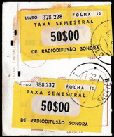 Fiscal/ Revenue, Portugal - Tax/ Taxa De Radiodifusão Sonora -|-  1966 - Usado