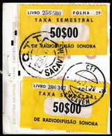 Fiscal/ Revenue, Portugal - Tax/ Taxa De Radiodifusão Sonora -|- 1966 - Usati