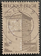 BEL2288U - Touristic Series - Typical Monuments - The Romanesque Tower Of Amay - 9 F Used Stamp - Belgium - 1988 - Gebruikt
