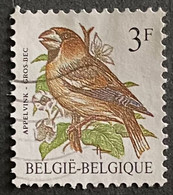 BEL2186U1 - Birds - Evening Grosbeak - 3 F Used Stamp - Belgium - 1985 - 1985-.. Oiseaux (Buzin)