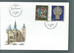 LUXEMBOURG - FDC -  1987-  Millenium De L'Eglise St Michel - FDC