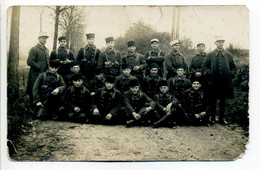 Carte Photo  Militaria - Groupe De Soldats Et Officiers 5 ème Régiment - War 1914-18