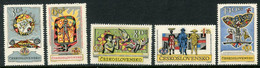 CZECHOSLOVAKIA 1962 PRAGA 1962 Philatelic Exhibition V MNH / **.  Michel 1355-59 - Nuevos