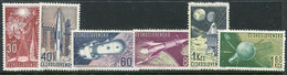 CZECHOSLOVAKIA 1962 Space Exploration MNH / **.  Michel 1329-34 - Nuevos