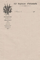 Papier à Lettre "142e Régiment D'infanterie" - Mende - 1914-18
