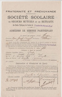 Société Scolaire De Secours Mutuels Et De Retraite Lunéville Nord Et Sud 1902 - Andere