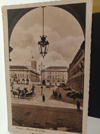 Cartolina Torino Piazza S.Carlo Auto E Carrozze Con Cavalli Anni 40 - Orte & Plätze