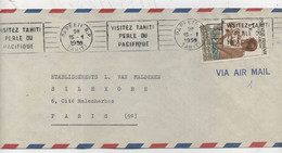 POLYNESIE  - P A N° 1 / LETTRE Par AVION Pour PARIS - Covers & Documents