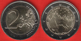 Estonia 2 Euro 2021 "The Wolf, Canis Lupus" BiMetallic Coin UNC - Estonia