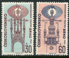 CZECHOSLOVAKIA 1963 Brno Trade Fair MNH / **.  Michel 1416-17 - Nuovi