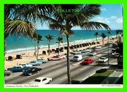 FORT LAUDERDALE, FL - GLAMOROUS FLORIDA - ANIMATED WITH OLD CARS - PHOTO E. LUDWIG, JOHN HINDE STUDIOS - TRAVEL 1966 - - Fort Lauderdale