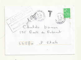 LETTRE TAXEE - 1960-.... Covers & Documents