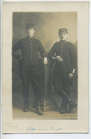 Carte Photo  Militaria  1914 /18 21 DIJON Portrait En Pieds De Deux Soldats 1914 - War 1914-18