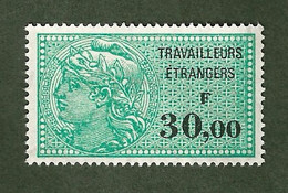 Fiscal Travailleurs Etrangers 13** (Valeur En F : 30,00 ) - Revenue Stamps