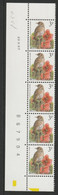 Buzin No 2705 1x Strook Van 5  1x Band De 5 Avec  Data 22iv.97 +  Vel  Nummero/ No De Feuille ** - 1985-.. Oiseaux (Buzin)