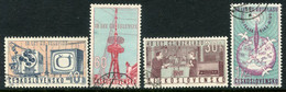 CZECHOSLOVAKIA 1963 Radio And Television Anniversaries Used.  Michel 1394-95, 1403-04 - Usati