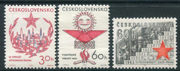 CZECHOSLOVAKIA 1963 Anniversary Of February Revolt MNH / **.  Michel 1383-85 - Nuovi