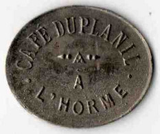 Café Duplanil L'HORME (42 Loire) - Monétaires / De Nécessité