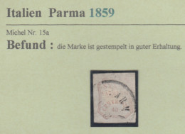 Italien - Parma - Briefmarken Gebraucht  1859 - Parma
