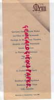 87- LIMOGES- MENU RESTAURANT DU CENTRAL HOTEL- PLACE JOURDAN- 3 JUIN 1951- - Menus