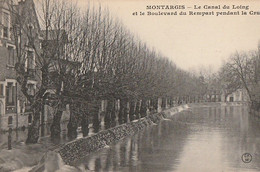 MONTARGIS. - Le Canal Du Loing Et Le Boulevard Du Rempart Pendant La Crue - Montargis