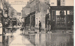 MONTARGIS. - Rue Girodet Et Gambetta - Inondation Du 26 Février 1906. Cliché RARE - Montargis