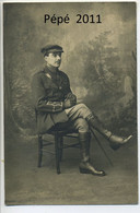 Carte Photo  Militaria GUERRE 1914-18  Portrait En Studio D'un Soldat Britannique - Weltkrieg 1914-18